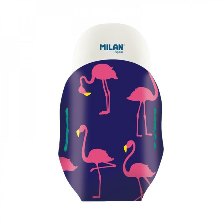 Picture of 0302-Milan Flamingos Eraser With Case